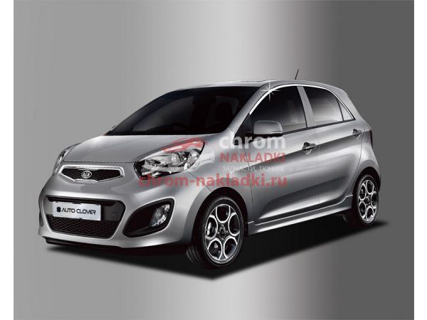 Хром молдинги окон верхние для KIA Picanto / Morning 2011-2016