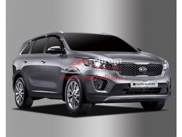 Дефлекторы (ветровики) окон темные KIA Sorento Prime