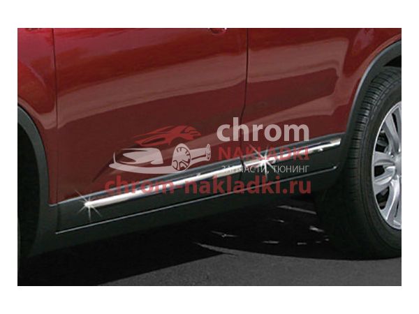 Молдинги дверей, нержавейка Kia Sorento R 2009-2020