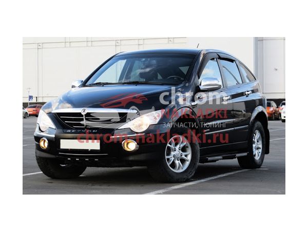 Дефлекторы (ветровики) окон темные для SsangYong Actyon 2005-2010, Nomad