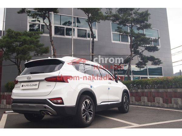 Хром комплект накладок на двери и задний бампер для Hyundai Santa Fe TM 2019-2020