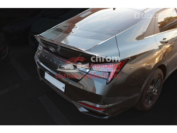 Cпойлер серый на крышку багажника Hyundai Elantra Avante CN7 2021-2023