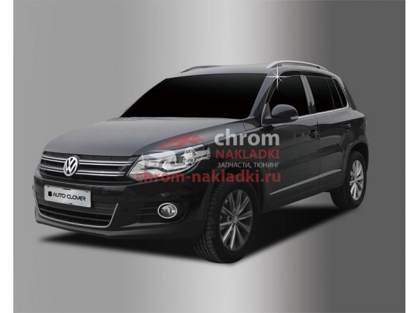 Дефлекторы (ветровики) окон темные для Volkswagen Tiguan 2007-2017