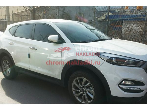 Комплект хром накладок на ручки Hyundai Tucson TL 2015-2020