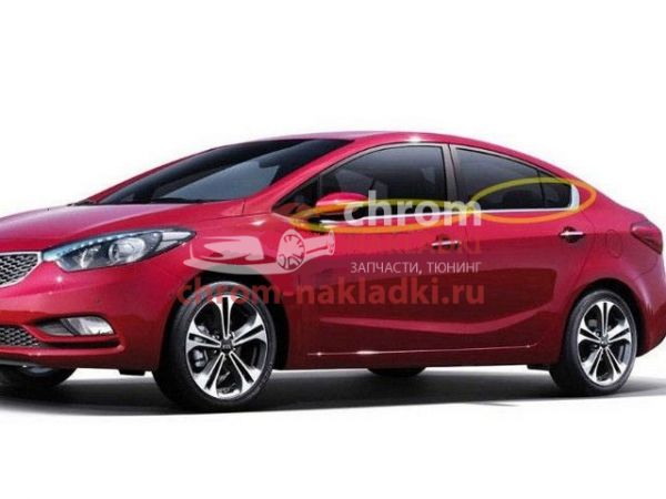 Уплотнитель стекла задней левой двери Kia Cerato3 2013-2015