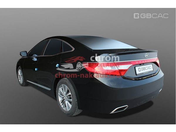 Спойлер на кромку багажника черный для Hyundai Grandeur HG 2011-2016