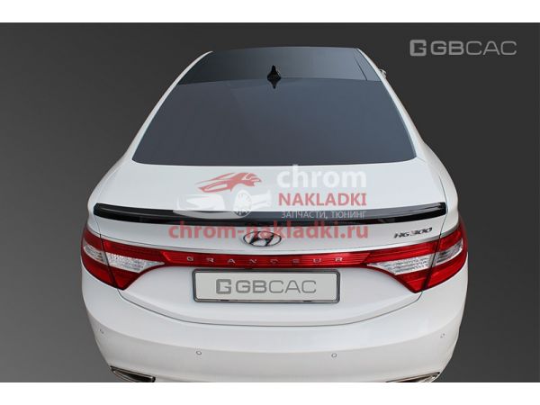 Спойлер на кромку багажника черный для Hyundai Grandeur HG 2011-2016