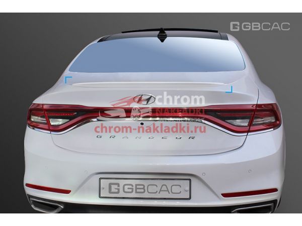 Спойлер на кромку багажника черный Hyundai Grandeur IG 2017-2019