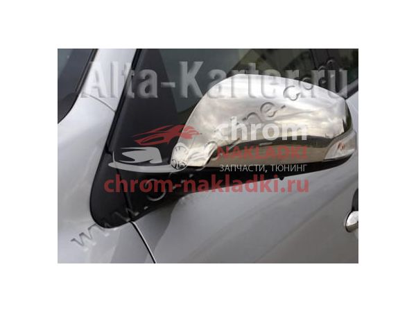 Накладки на зеркала из нержавейки для Renault Fluence 2010-2020