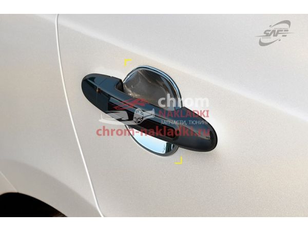 Хромированные накладки под ручки дверей Hyundai Santa Fe CM 2006-2011