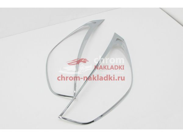 Молдинги передних фар хромированные Hyundai Tucson IX35 2009-2013