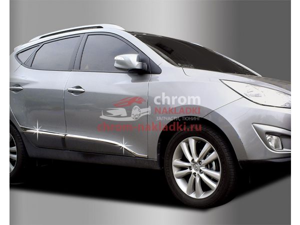 Молдинги дверей хромированные Hyundai Tucson IX35 2009-2015