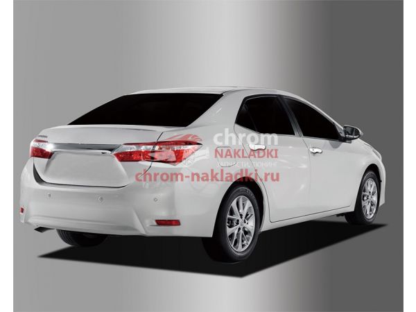 Накладки на ручки дверей хромированные Toyota Corolla 2014-2018