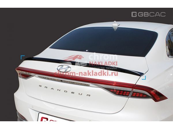 Спойлер на кромку багажника черный Hyundai Grandeur IG 2020-2024