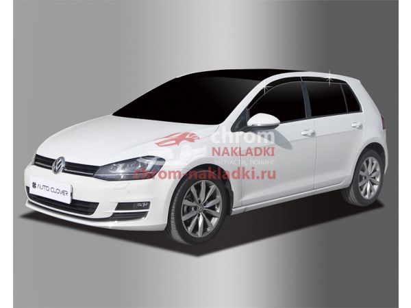 Дефлекторы (ветровики) окон темные для Volkswagen Golf 2012 - 2023