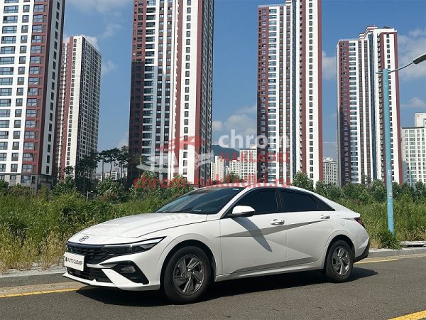 Дефлекторы (ветровики) окон с хром полоской из 6 частей Hyundai Elantra Avante 2024-2025