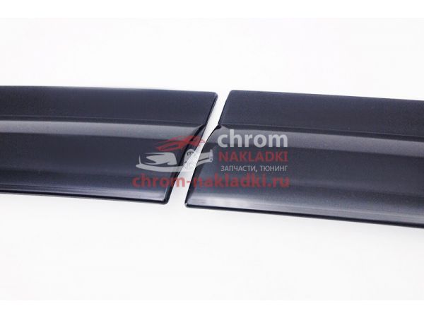 Дефлекторы (ветровики) окон черные из 6 частей для Mazda CX-5 2013-2016