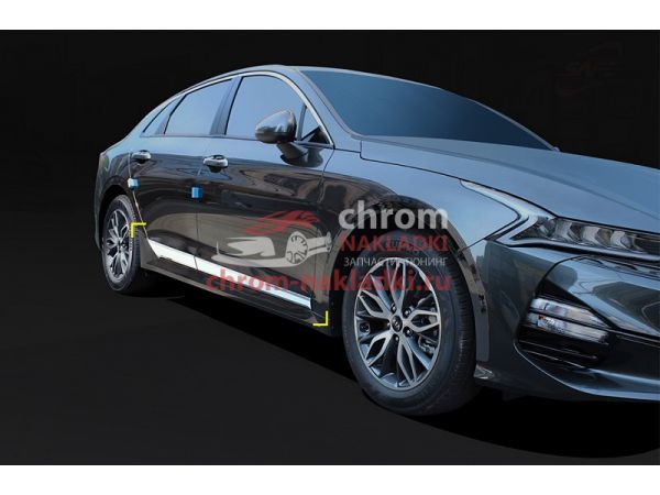  Молдинги хромированные на двери для KIA Optima K5 2020-2022