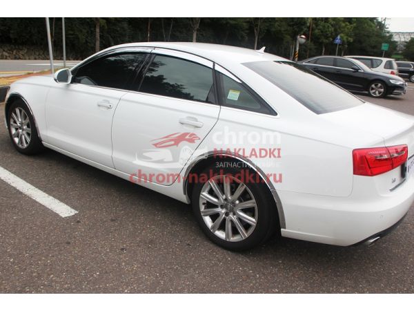 Накладки арок крыльев хром на Audi A6 2011-2022