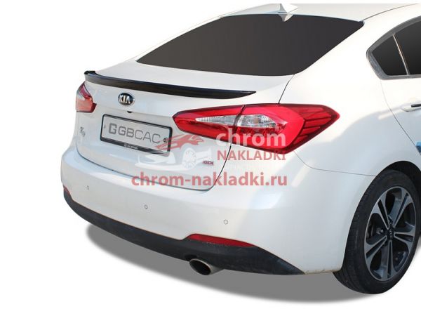 Спойлер черный на кромку багажника KIA K3 CERATO 2013-2017