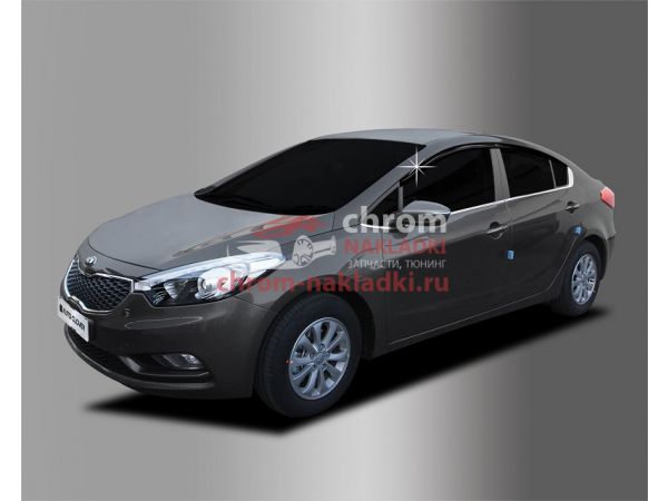 Дефлекторы (ветровики) окон темные KIA K3 CERATO 2013-2017