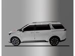 Дефлекторы (ветровики) окон хромированные KIA Carnival 2020-2024