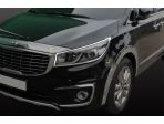 Хромированные молдинги на передние фары KIA All New Carnival 2014-2020