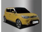 Хром дефлекторы (ветровики) окон для Kia Soul (PS) 2015-2018