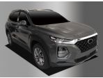 Молдинги над решеткой радиатора и фарами для Hyundai Santa Fe TM 2019-2020