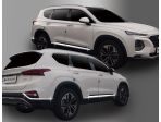 Хром комплект накладок на двери и задний бампер для Hyundai Santa Fe TM 2019-2020