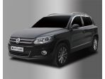 Дефлекторы (ветровики) окон хром для Volkswagen Tiguan 2007-2017