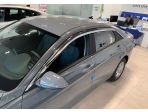 Дефлекторы (ветровики) окон с хром из 6 частей Hyundai Elantra Avante CN7 2021-2023