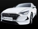 Хромированные молдинги на решетку для Hyundai Sonata DN8 2019-2021