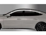 Дефлекторы (ветровики) окон хромированные из 6 частей Hyundai Sonata DN8 2019-2024