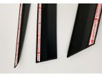 Дефлекторы (ветровики) окон черные из 6 частей на Hyundai Grandeur 2020-2024