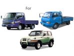 Дефлекторы (ветровики) черные на боковые окна для SsangYong Korando 1996-2005 / Tagaz Tager 2004-12