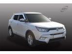 Дефлекторы (ветровики) окон хром для SsangYong Tivoli