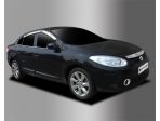 Дефлекторы (ветровики) окон блестящие на Renault Fluence 2010-2020