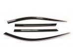 Дефлекторы (ветровики) окон темные из 4 шт для Hyundai Santa Fe DM 2012-2018