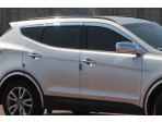 Дефлекторы (ветровики) окон хромированные из 6 частей для Hyundai Santa Fe DM 2012-2018