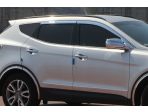 Дефлекторы (ветровики) окон хромированные из 4 частей для Hyundai Santa Fe DM 2012-2018