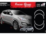 Молдинги арок крыльев хромированные Hyundai Santa Fe DM 2012-2018