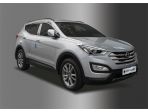 Молдинги передних фар хромированные Hyundai Santa Fe DM 2012-2015 / Grand Santa Fe / Maxcruz 2013-2016