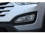 Молдинги противотуманных фар хромированные Hyundai Santa Fe DM 2012-2018