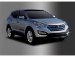 Молдинги противотуманных фар хромированные Hyundai Santa Fe DM 2012-2018