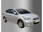 Дефлекторы (ветровики) окон темные для Hyundai Solaris 2011-2016