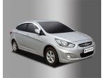 Дефлекторы (ветровики) окон хромированные для Hyundai Solaris 2011-2016