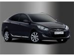 Молдинги дверей хромированные для Hyundai Solaris 2011-2016