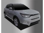 Накладка (молдинг) вдоль низа дверей хромированная для SsangYong Tivoli