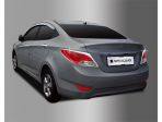 Молдинги задних фонарей хром Hyundai Solaris 2011-2016